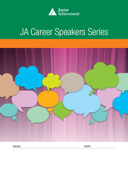 JA Career Speakers Series cover