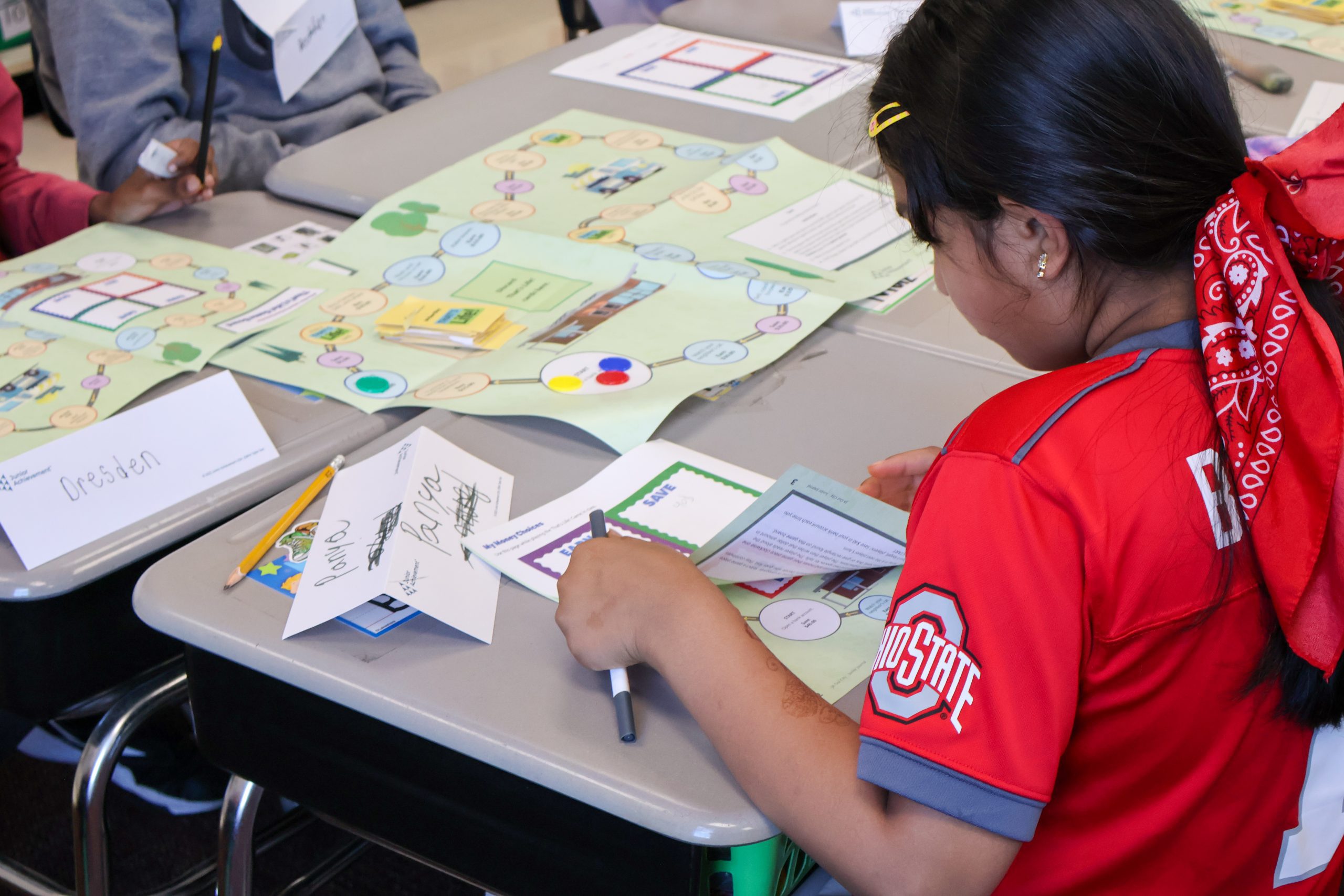 3rd Grade Student Playing a Game